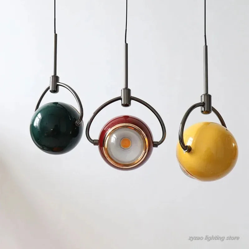 Modern Fashion Colorful LED Room Decor Small Pendant Lights Pendant Light Bedroom Dining Room Lighting Fixtures Bedside Lamp