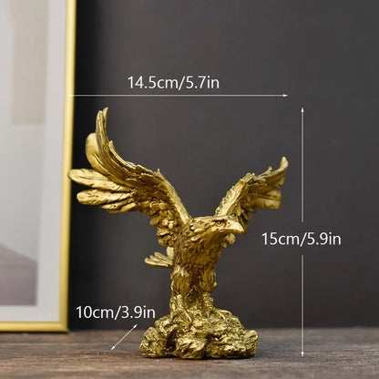 Golden Eagle Art Statue