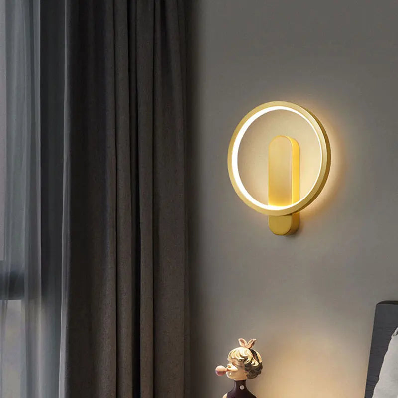 Best-selling bedroom bedside wall lamp modern light luxury living room background wall aisle lamp net red hotel villa decoration