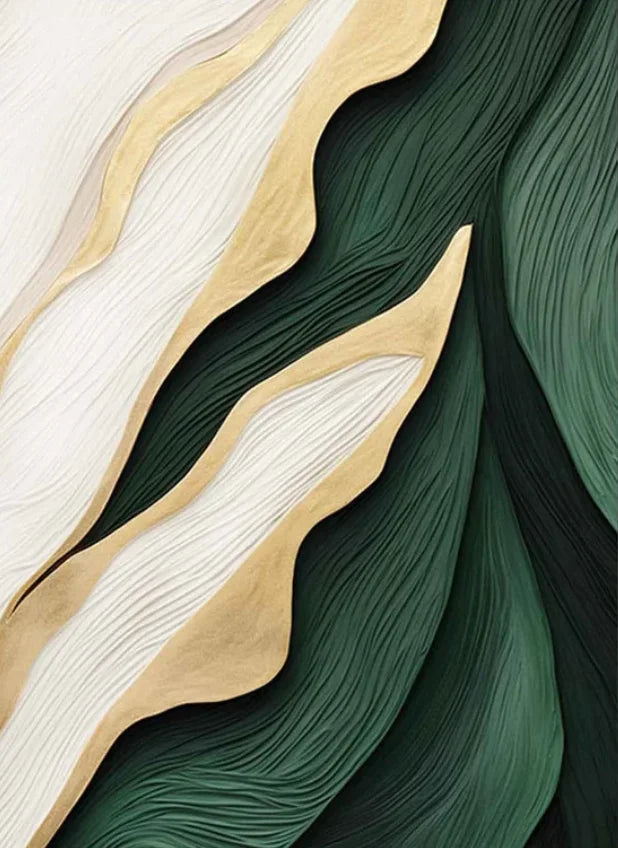 Green Gold Canvas Art