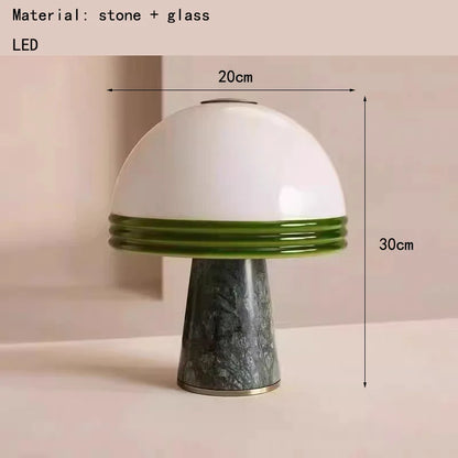 Green Marble LED Lamp