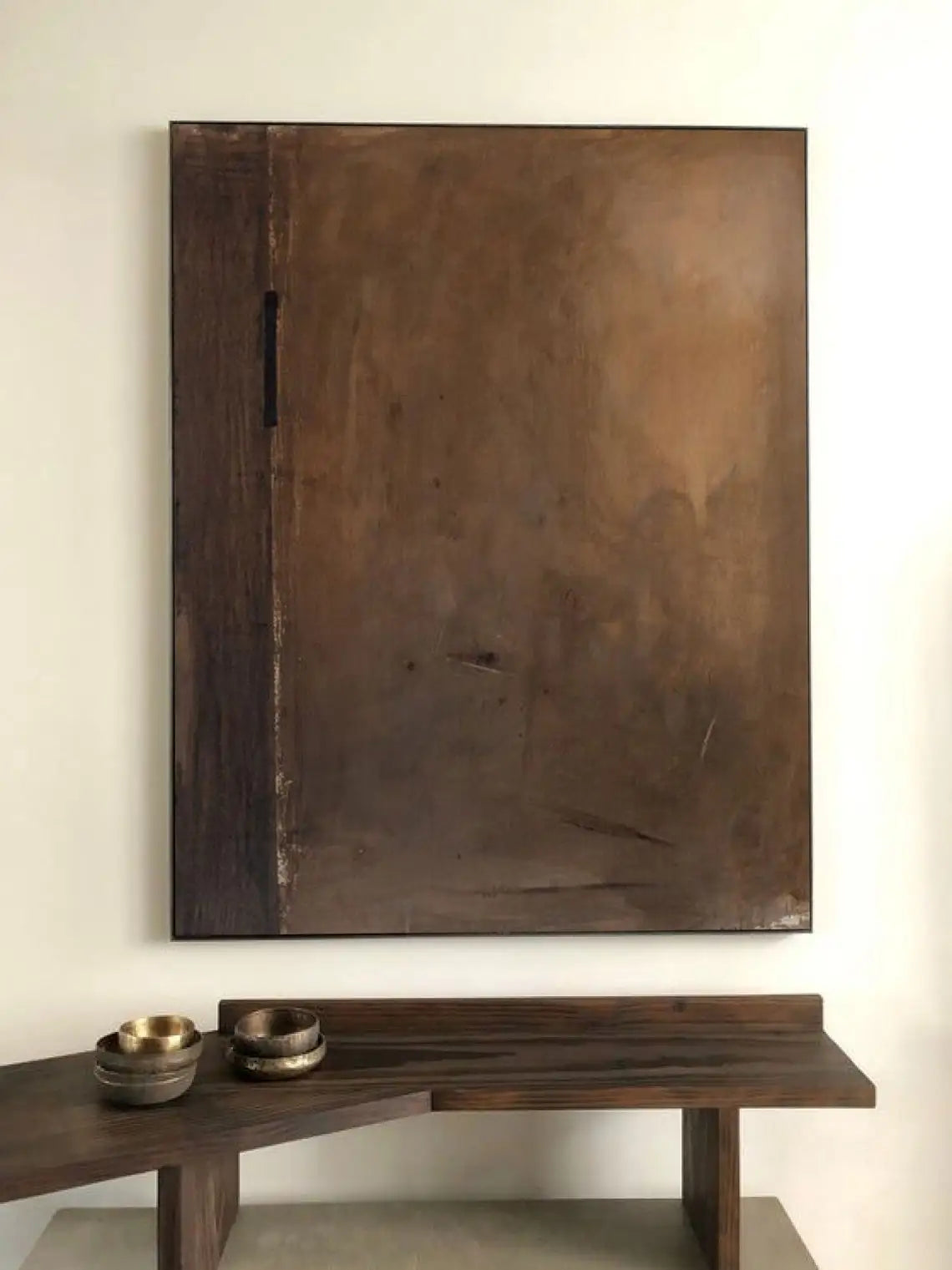 Textured Geometric Canvas Art
