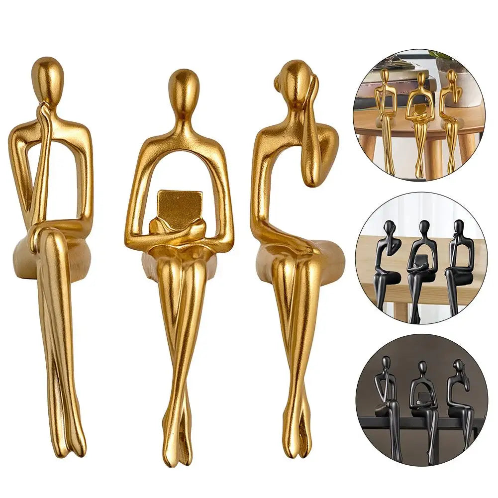 Abstract Thinker Resin Statue