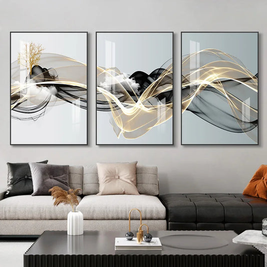 Ribbon Abstract Wall Prints