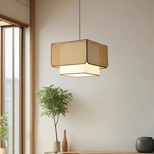 Wabi Sabi Rattan Light