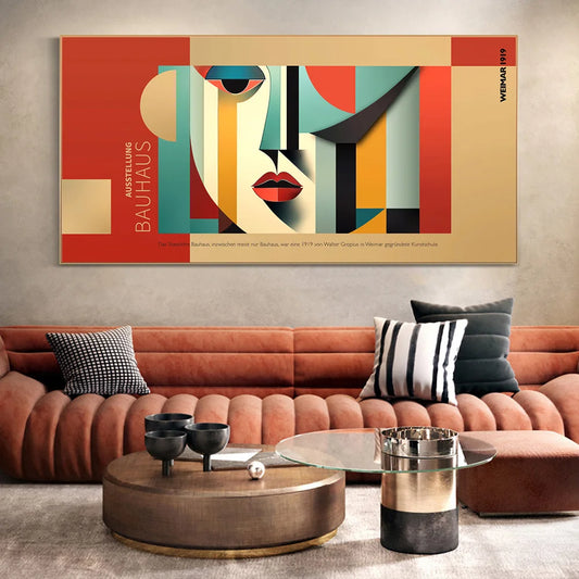 Bauhaus Geometric Canvas Art