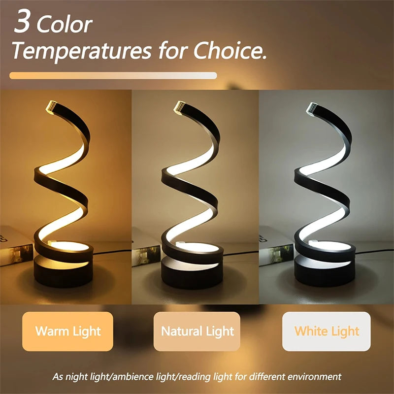 Modern Bedside Night Light Lamp Usb Dimmable Led Lights 3D Ring Night Lights For Bedroom Desk Clip Night Lamp With Dimmer