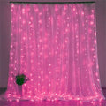 Curtain LED String Lights Garland Battery Festoon 8 Lighting Modes Fairy Garland Lights Christmas Decoration for Bedroom Home