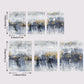 Blue Gold Abstract Prints