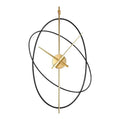 2025 Simple Iron Wall Clock Metal Oval Clocks Wall Home Decor Modern Design Art Silent Clock Paint Craft Living Room Decoration