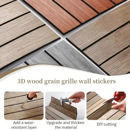 Faux Wood Grille Panels