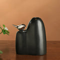 Modern Ceramic Vase with Bird Sculpture Simple Vase for Home Living Room Decoration Flower Arrangement Accessories Ceramic Vase