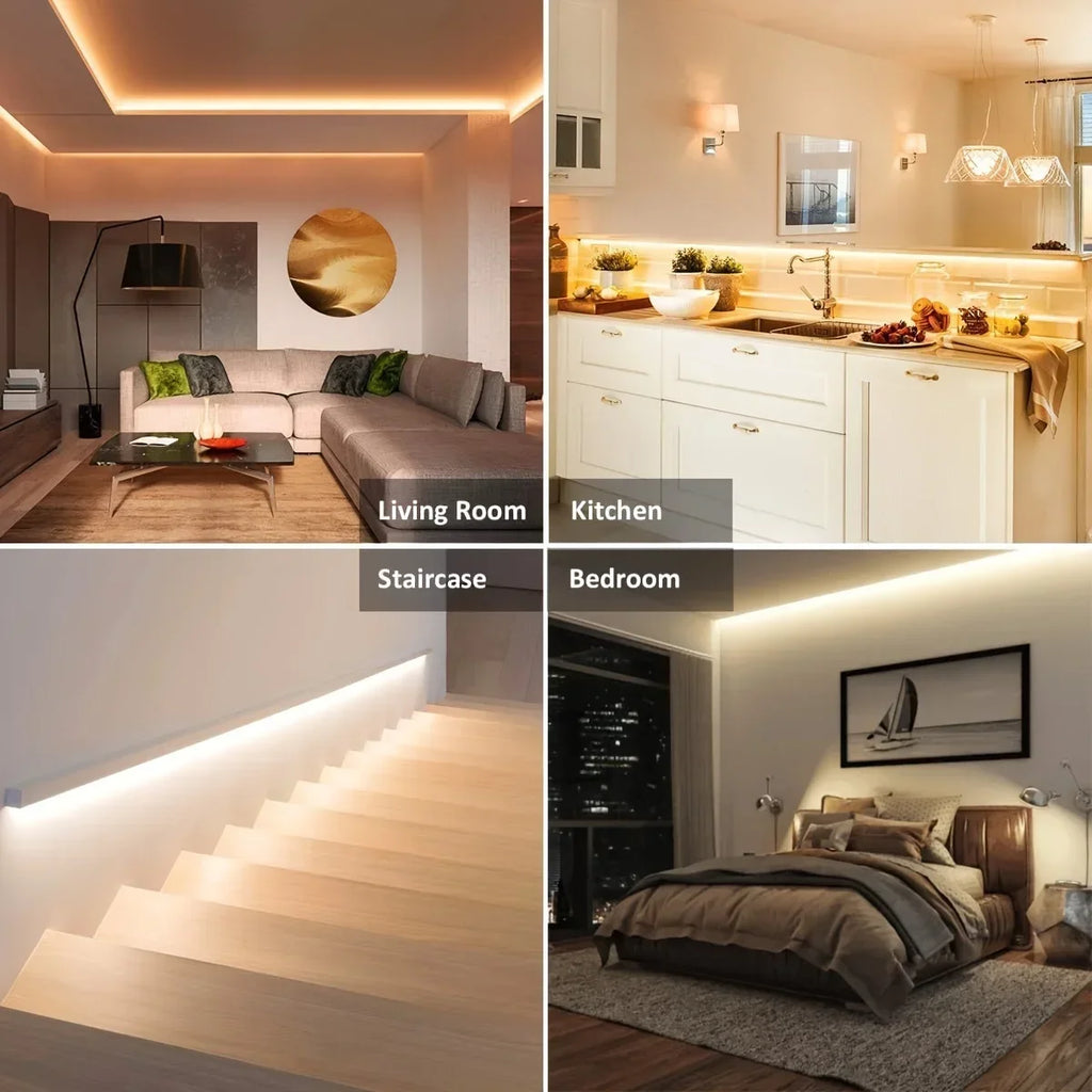 5V USB LED Strip Light Flexible Cuttable Light with Adhesive White/Warm White for TV Backlight Cabinet Bedroom Home Decoration