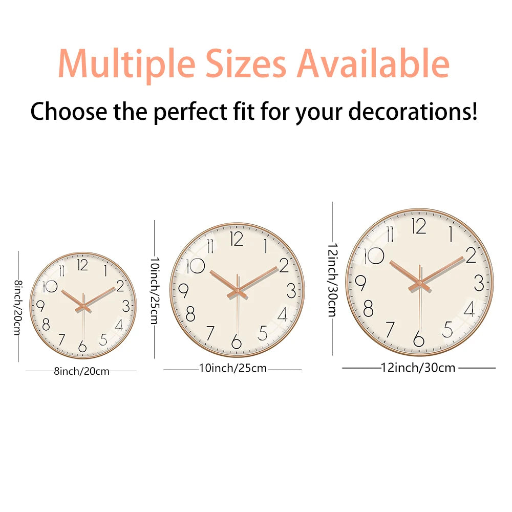 New Quartz Wall Clock For Living Room Fashion Creative Clock Light Luxury Decoration For Bedroom Nordic Simple Silent Clock