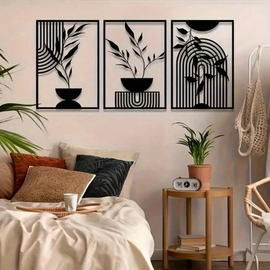 Abstract Iron Wall Set