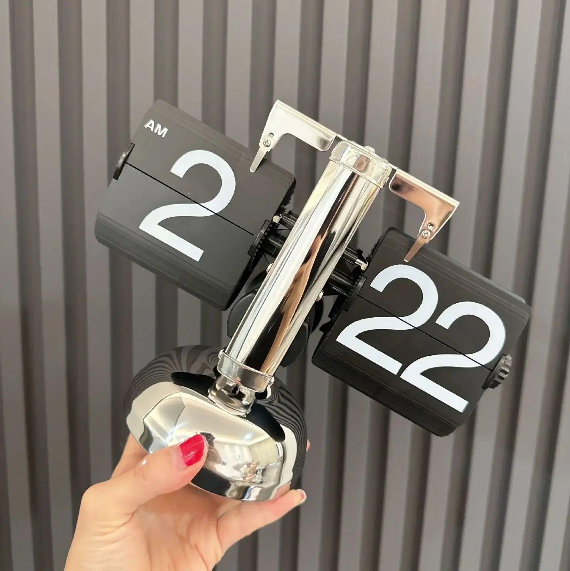 Flip Clock Vintage Desk Clocks Retro Flip Down Clocks-Battery Powered Internal Operated Flip Flop Watch Home & Office Décor 탁상시계