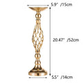 Home Table Candle Holder Arrangement Gold Iron Vase Twisted Path Candle Holder Wedding Flower Wedding Props Home Furnishings