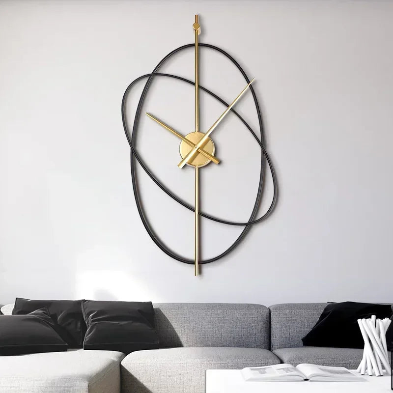 Oval Iron Wall Clock