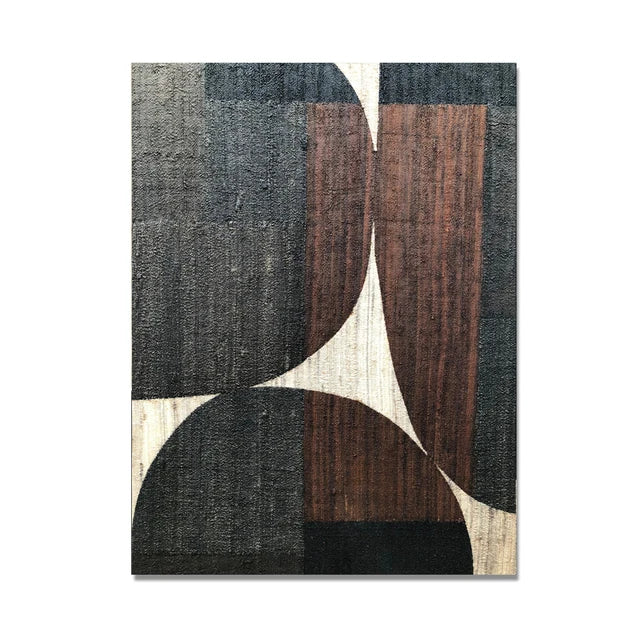 Abstract Retro Black Geometry Canvas Painting Posters and Prints Cuadros Wall Art Picture for Living Room Home Decor Unframed