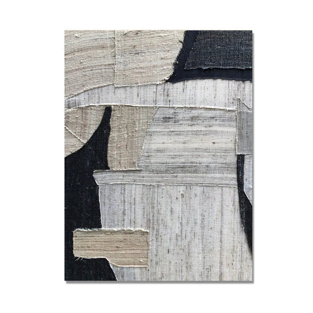 Abstract Retro Black Geometry Canvas Painting Posters and Prints Cuadros Wall Art Picture for Living Room Home Decor Unframed