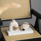 Earth Tone Lace Vase