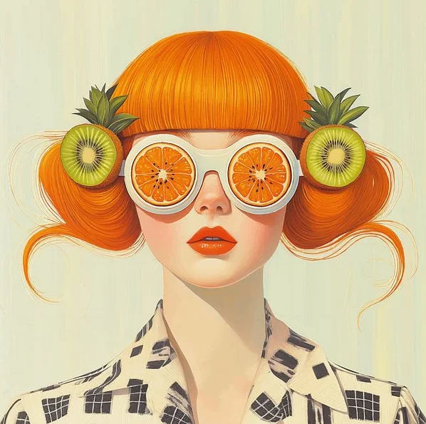 Mirjam Duizendstra's Artwork Surrealism Color Art Posters Prints Mysterious Aesthetic Woman Portrait Canvas Painting Home Decor