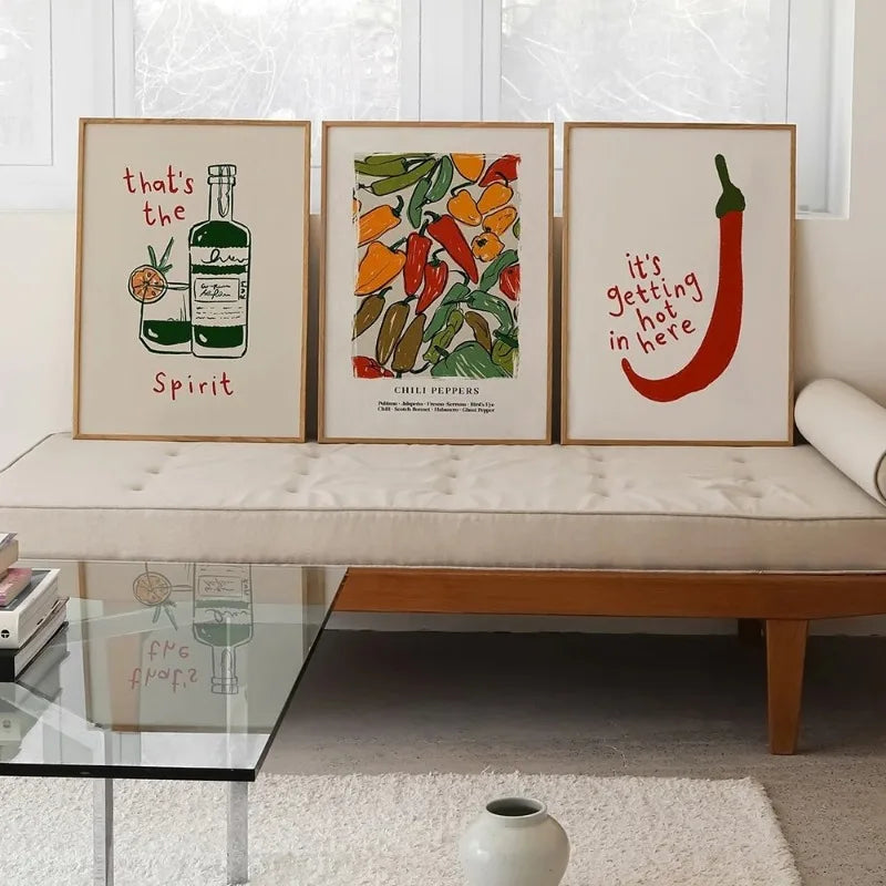 Japanese Chili Wall Art