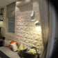 White Foam Brick Panel