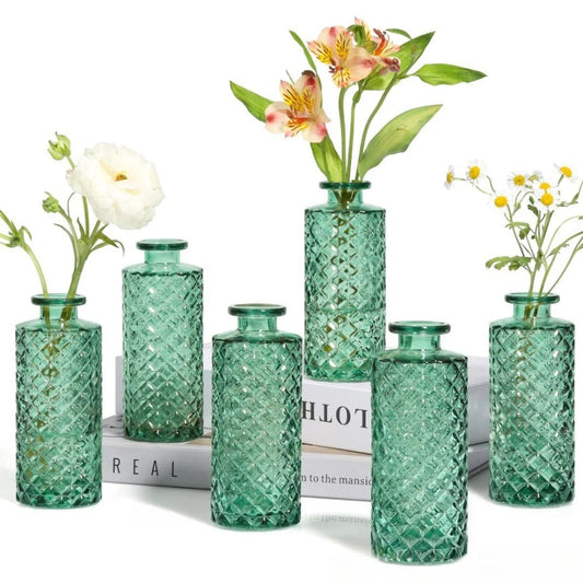 Vintage Glass Vase Set