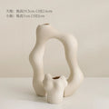2Pcs/set Ceramic Vase Craftts Decorative Dry Flower Foyer Art Arrangement Home Decor Accessories