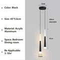 Nordic LED Pendant Lamp Long Hanging Wire Bedside Living Dining Room Study Chandelier Indoor Home Decor Light Fixture Luster
