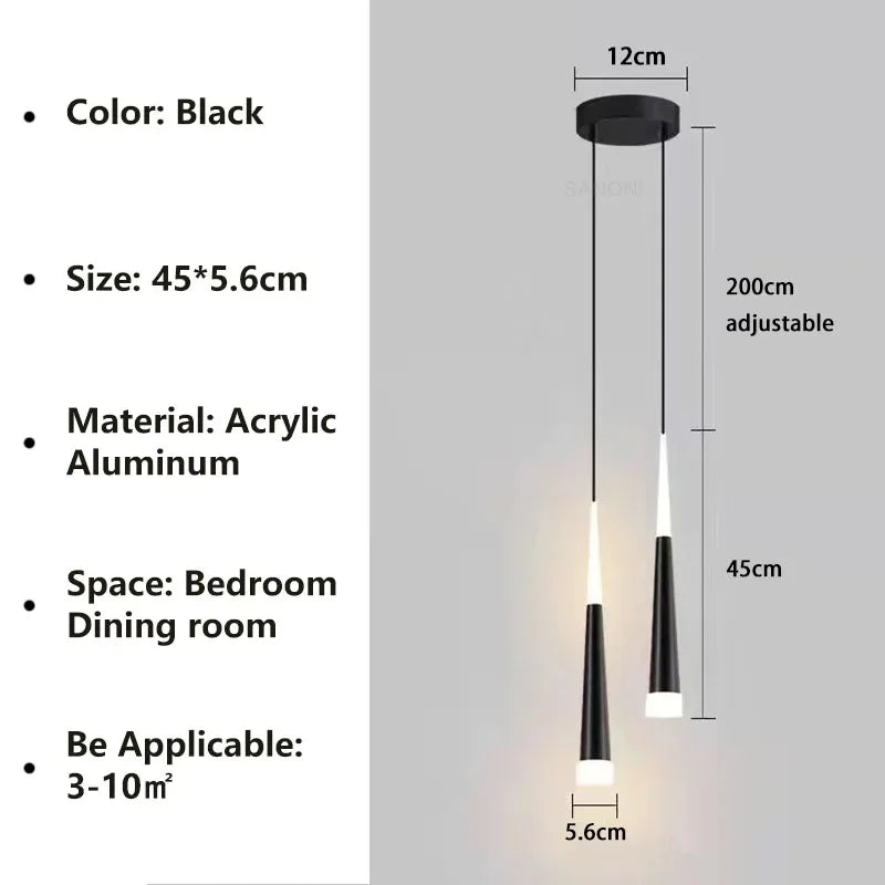 Long Wire Pendant Lamp