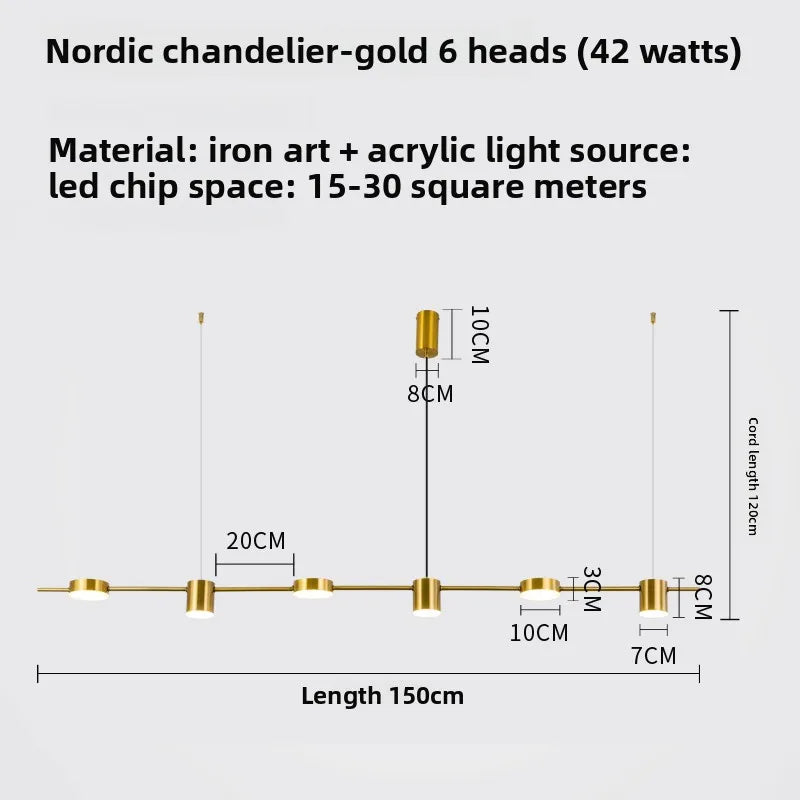 Three Head Pendant Lamp