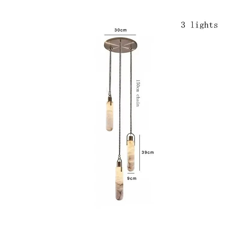 Marble Multi Pendant Chandelier
