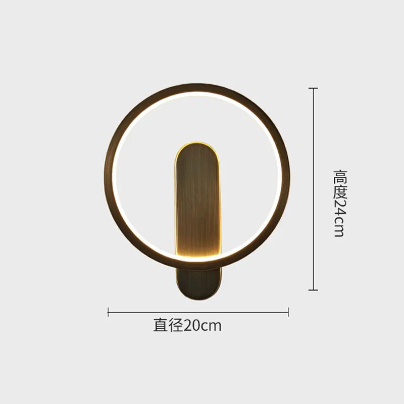 Best-selling bedroom bedside wall lamp modern light luxury living room background wall aisle lamp net red hotel villa decoration