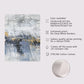 Blue Gold Abstract Prints