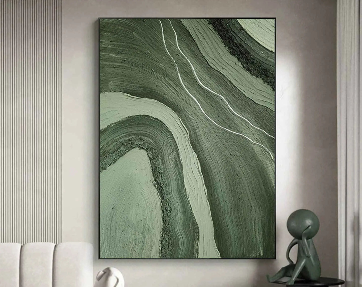 Green Gold Canvas Art