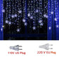 Snowflake Curtain Fairy Lights