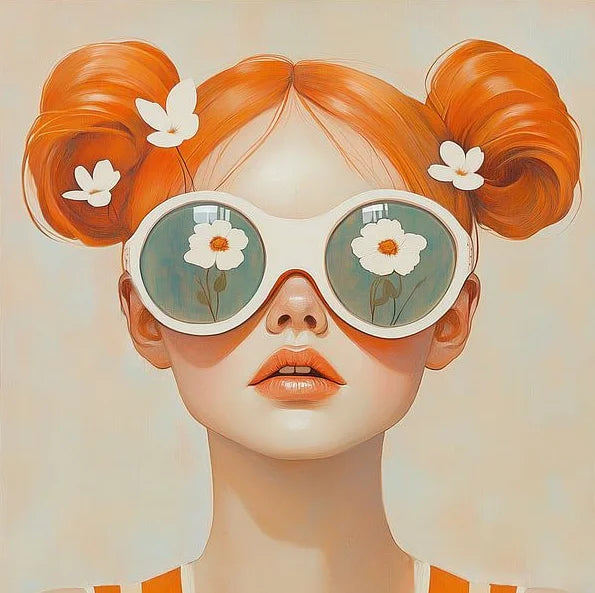 Mirjam Duizendstra's Artwork Surrealism Color Art Posters Prints Mysterious Aesthetic Woman Portrait Canvas Painting Home Decor