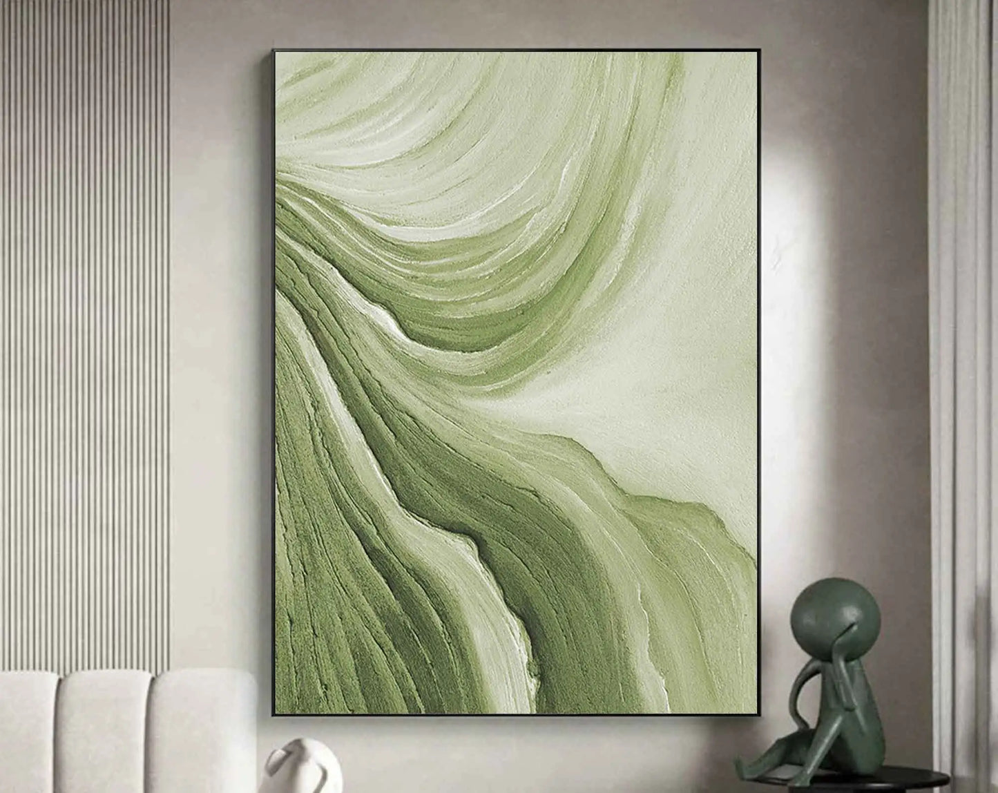 Green Gold Canvas Art