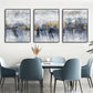 Blue Gold Abstract Prints