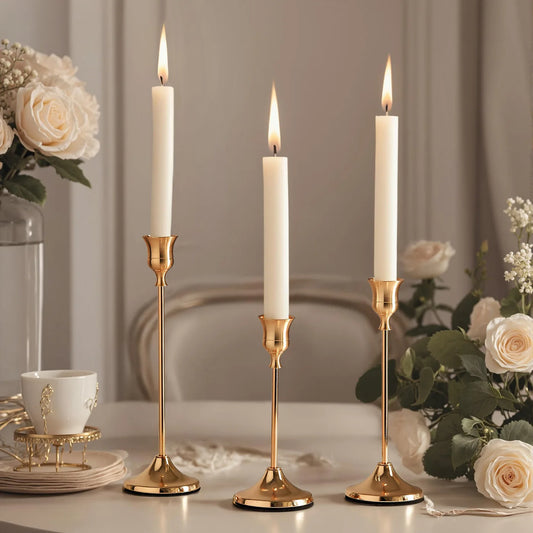 Nordic Gold Candle Holders