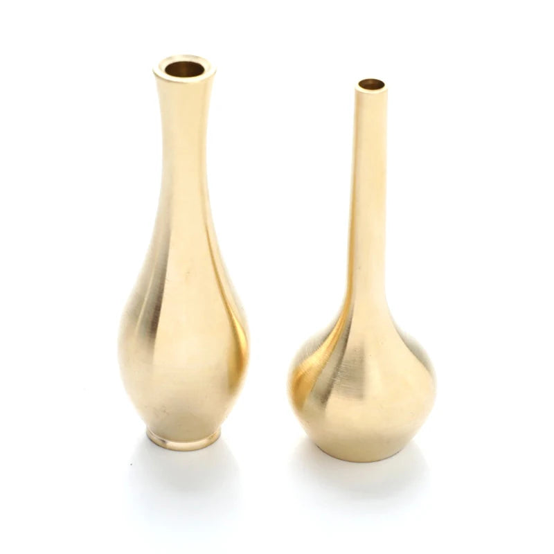 Mini Pure Copper Vase  Gold Home Decor  Living Room Decoration  Antique Vase  Tall Vase Unique Flower Vase Nordic Vase