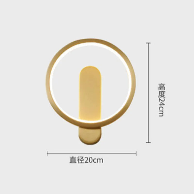Best-selling bedroom bedside wall lamp modern light luxury living room background wall aisle lamp net red hotel villa decoration