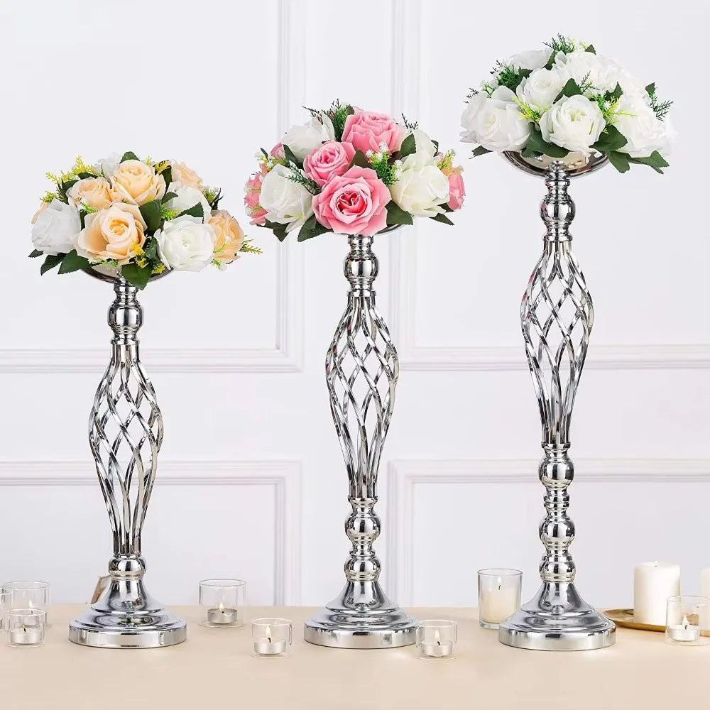Home Table Candle Holder Arrangement Gold Iron Vase Twisted Path Candle Holder Wedding Flower Wedding Props Home Furnishings