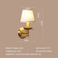 Copper Fabric Wall Light