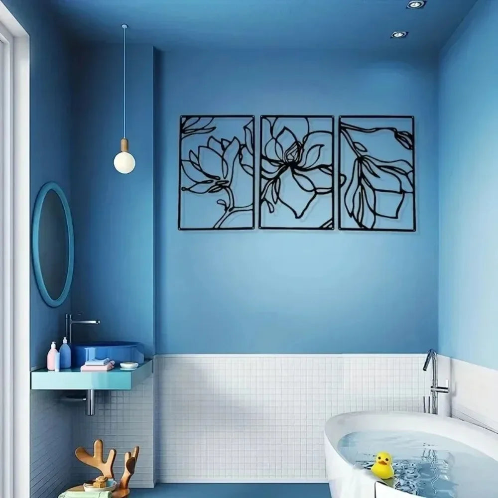 Floral Line Wall Sculpture