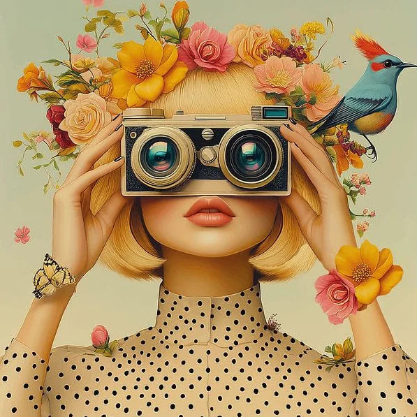 Mirjam Duizendstra's Artwork Surrealism Color Art Posters Prints Mysterious Aesthetic Woman Portrait Canvas Painting Home Decor