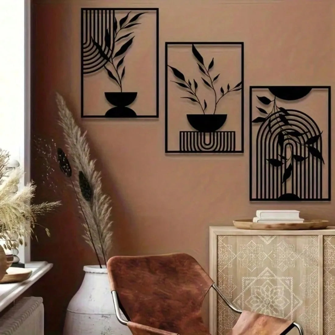 Abstract Iron Wall Set