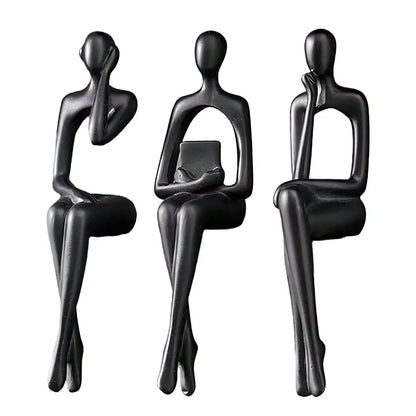 Abstract Thinker Resin Statue